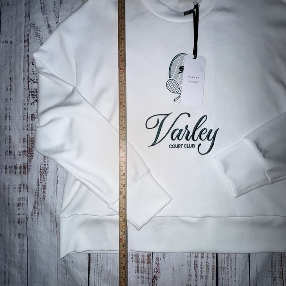 Varley Namesake Court Club Knit Sweater  White Size XL $138 - Picture 2 of 5
